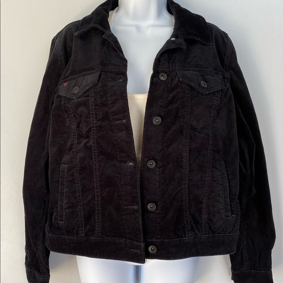 EV1 by Ellen DeGeneres Velvet Studded LOVE Jacket - Size Medium - Picture 3 of 8